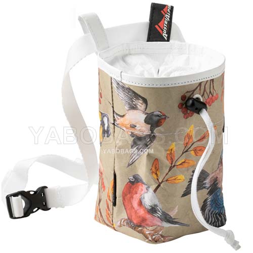 Rock Climbing Paper Chalk Bag