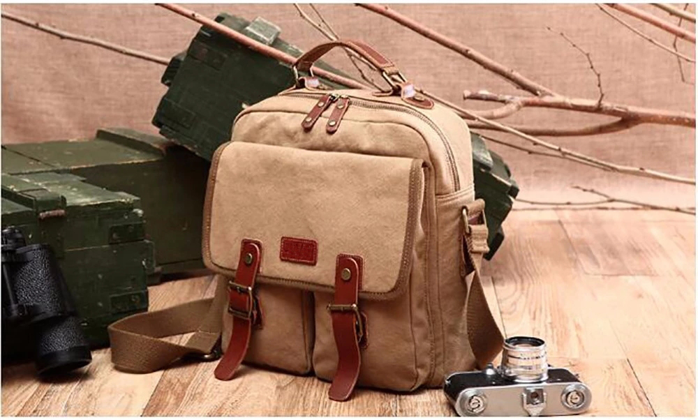 canvas shoulder sling bag