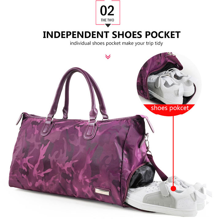 Ladies Multifunction Travel Duffle Bags